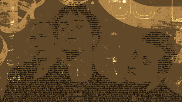 Green Day Typography Portrait