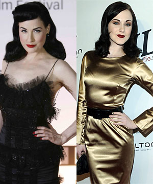 Dita Von Teese and Evan Rachel Wood