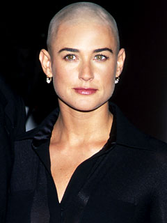 Bald Demi Moore