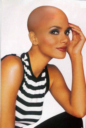 Halle Berry Bald