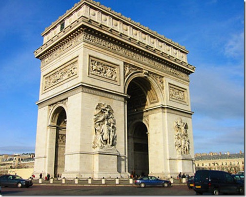 Arc de Triomphe - Top Ten Tourist Destinations in Paris