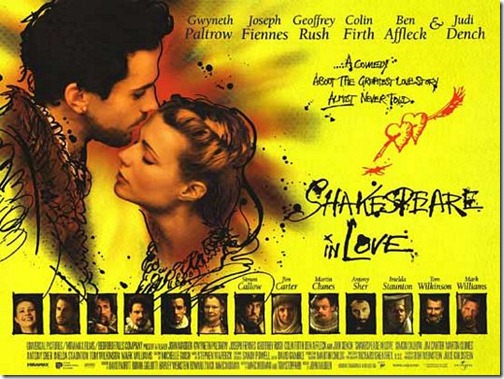 Shakespeare in Love - Ten Most Romantic Movies