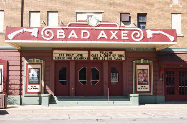 Movie theater in Bad Axe, Michigan