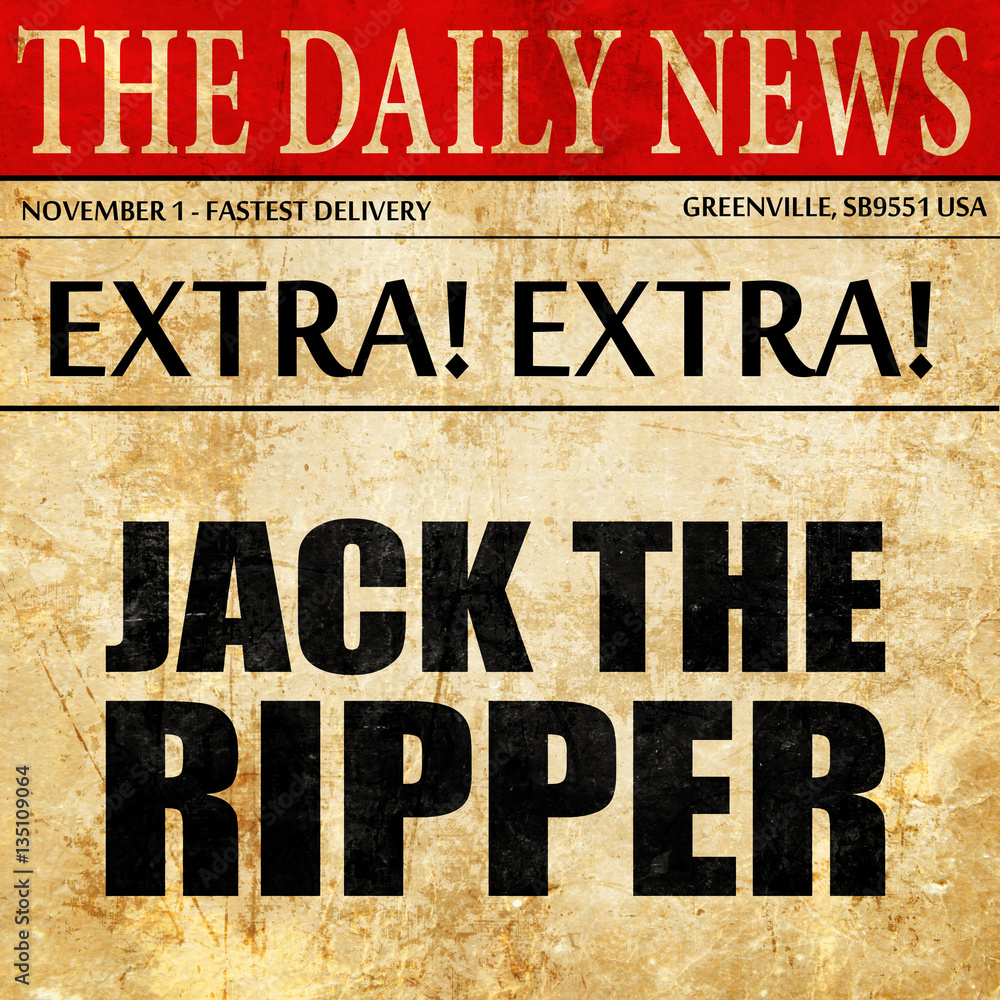 jack the ripper, newspaper article text